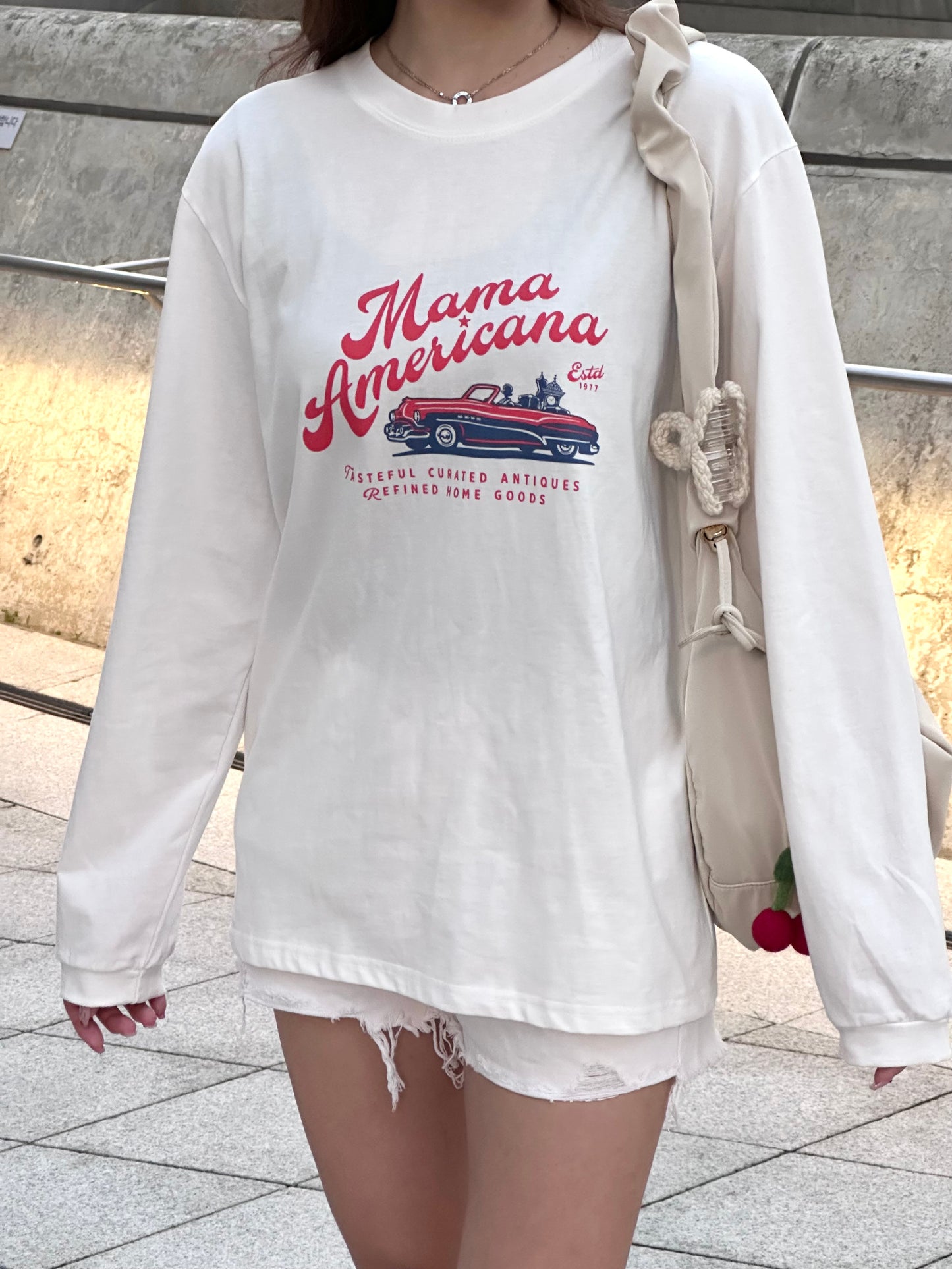 Mama Amerciana Oversized Tee