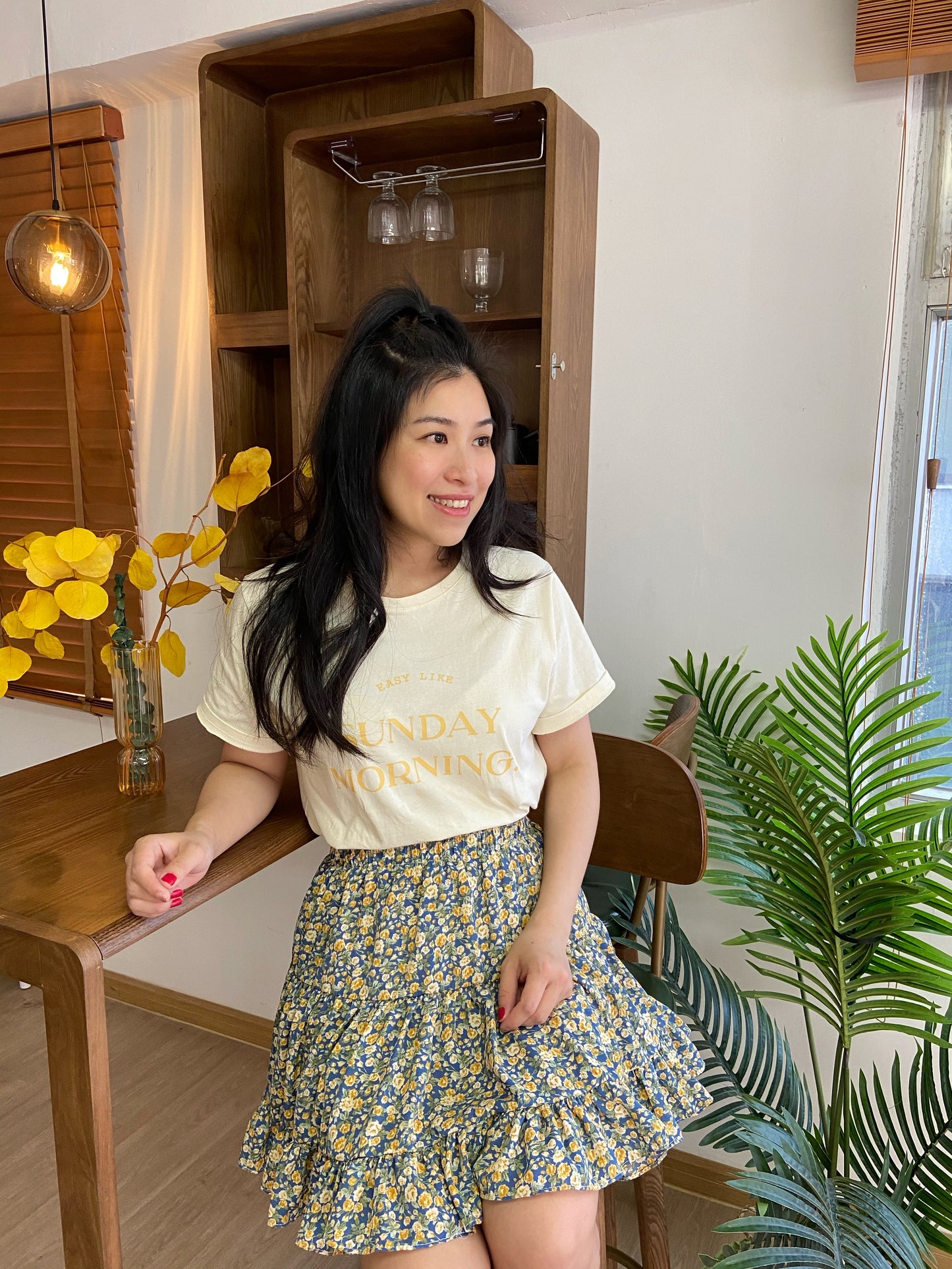 黃色Sunday morning Tee