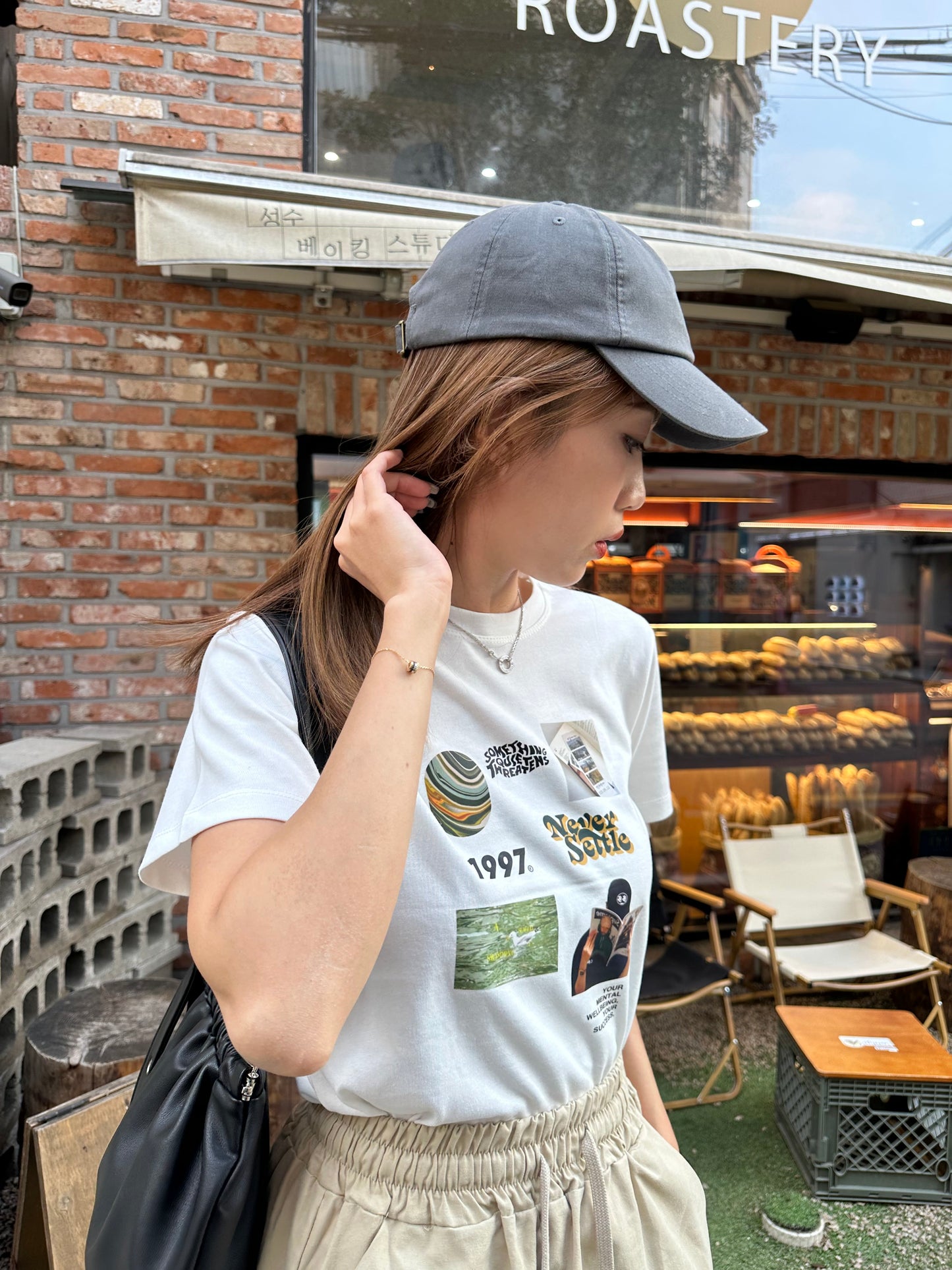復古圖案Print Tee