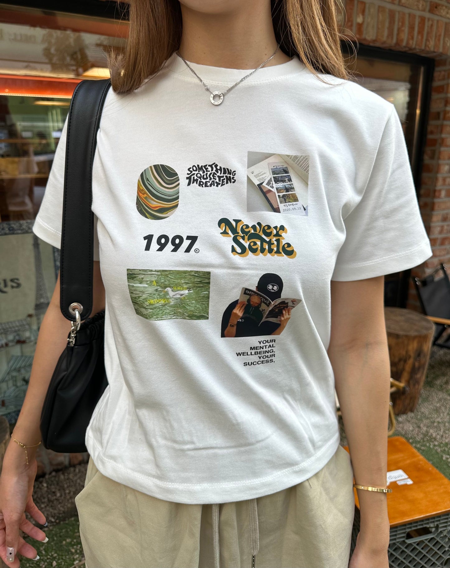 復古圖案Print Tee